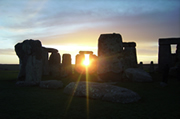 Sunrise at Stonehenge.